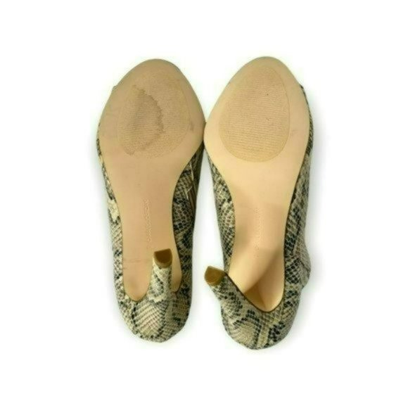 Charles Jourdan Retro Beige Paris Valentine Snakeskin Stiletto Boots Size 9 - Picture 9 of 13